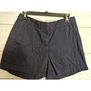 Womens J.Crew Navy Chino Cotton Shorts size 4
